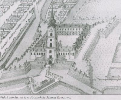 Widok zamku na tzw. Prospekcie Miasta Rzeszowa